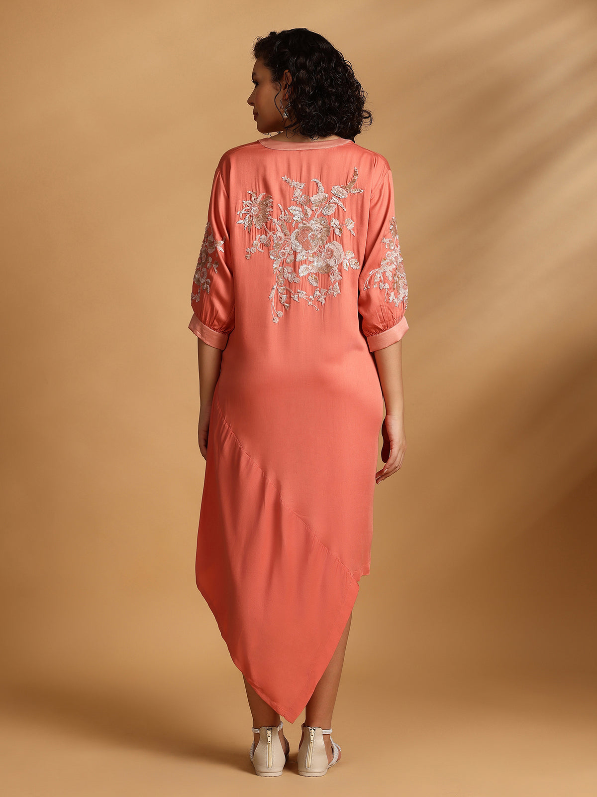 Iris Dress Coral