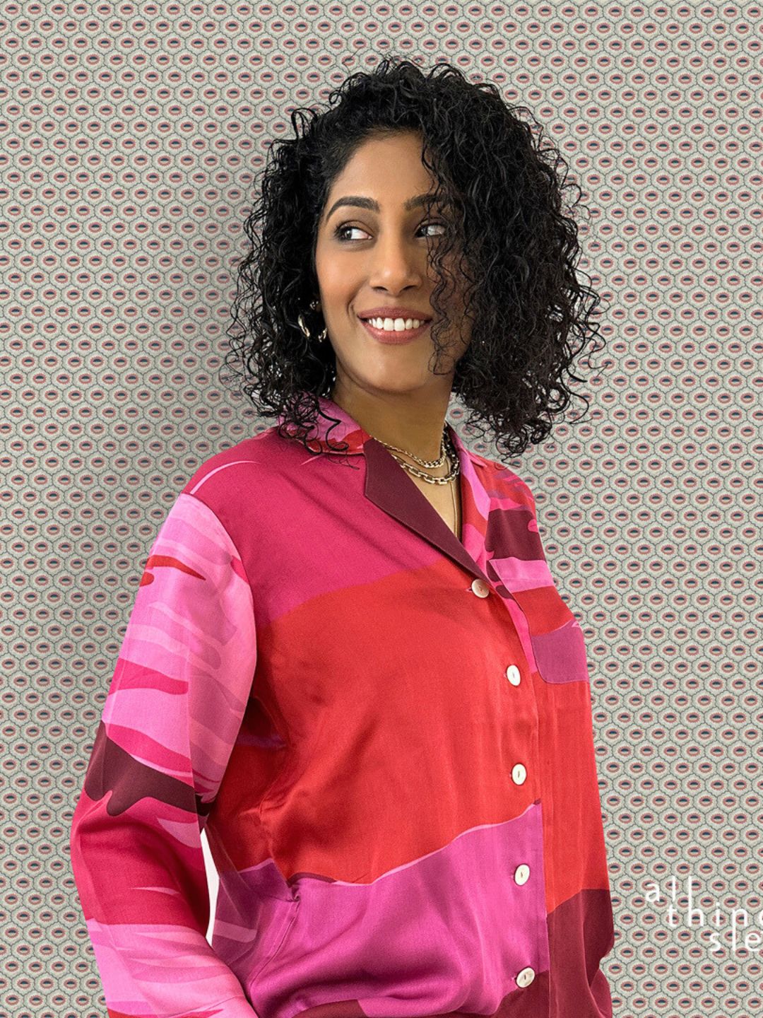 Snooze Crimson Dusk Pyjama Set