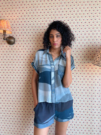 Doze- Nightscape Shorts Set