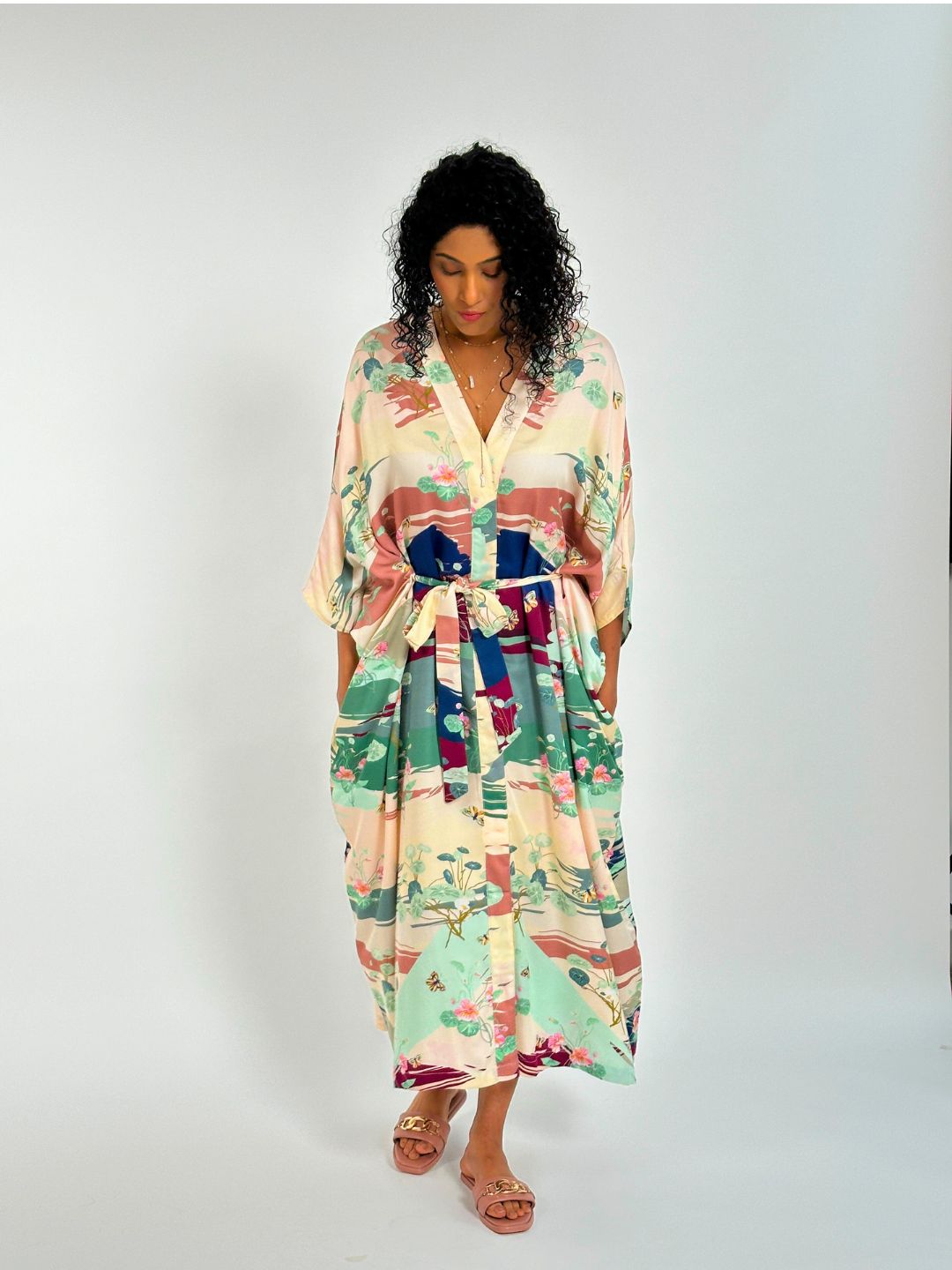 Forage Printed Kimono Kaftan