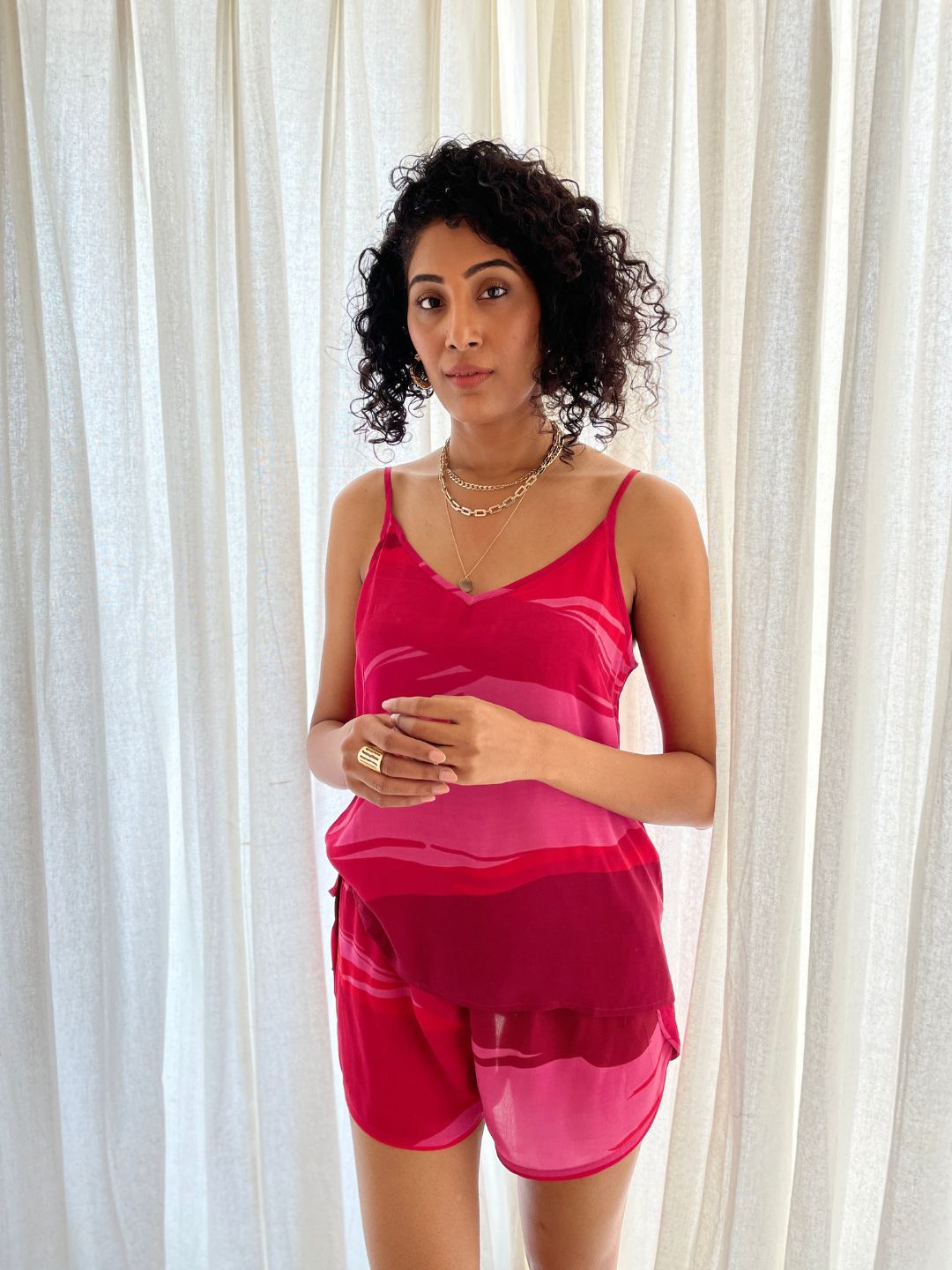 Dream Shorts, Camisole And Shrug Set