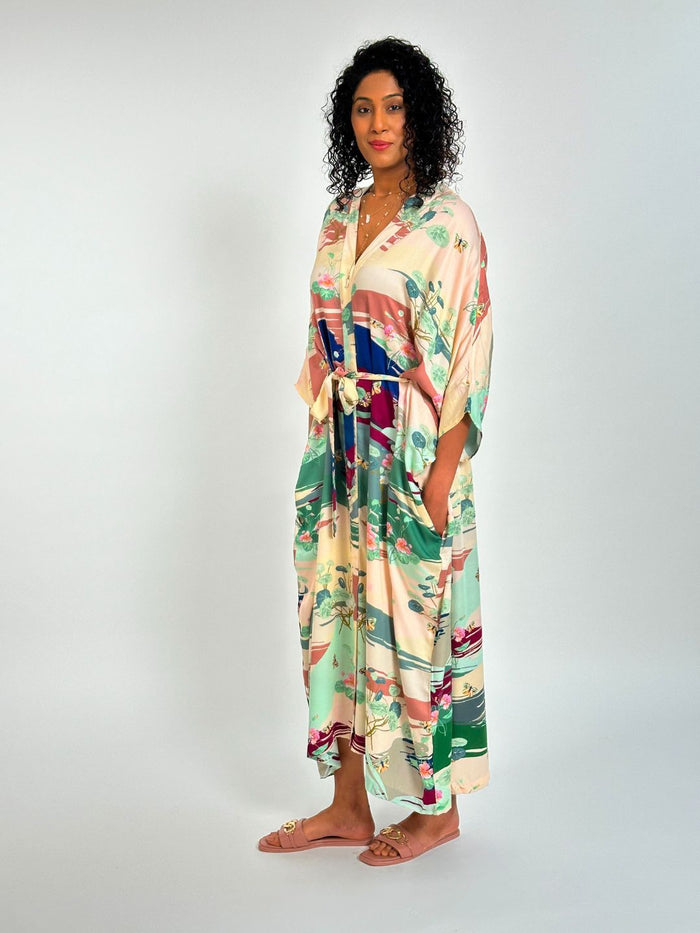 Forage Printed Kimono Kaftan